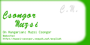 csongor muzsi business card